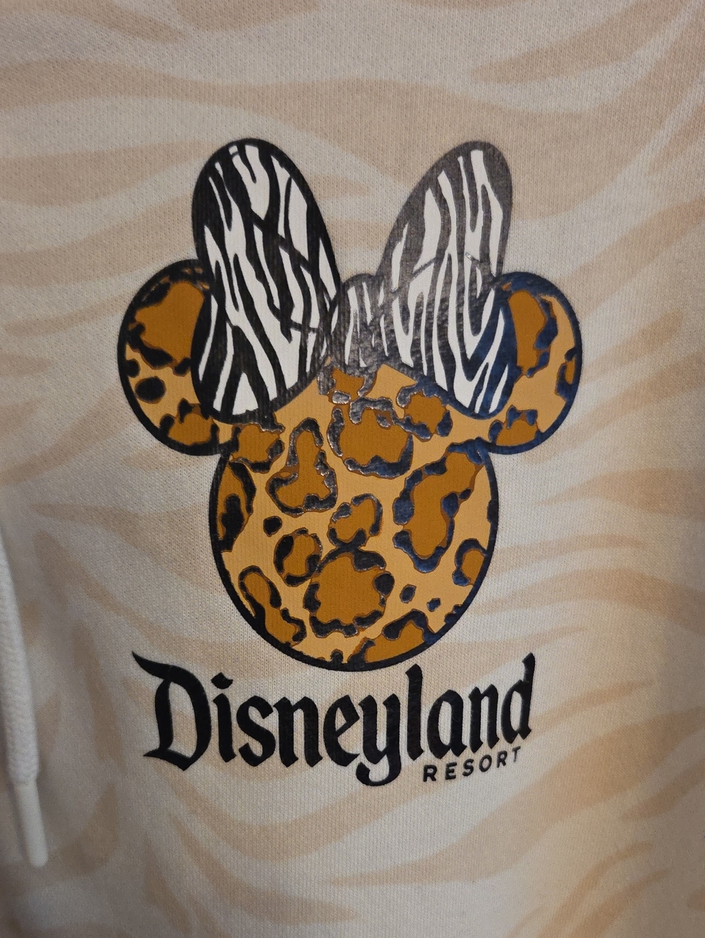 Disneyland Resort Womens‎ Minnie Mouse Animal Print Hoodie Size 3XL - Picture 3 of 6